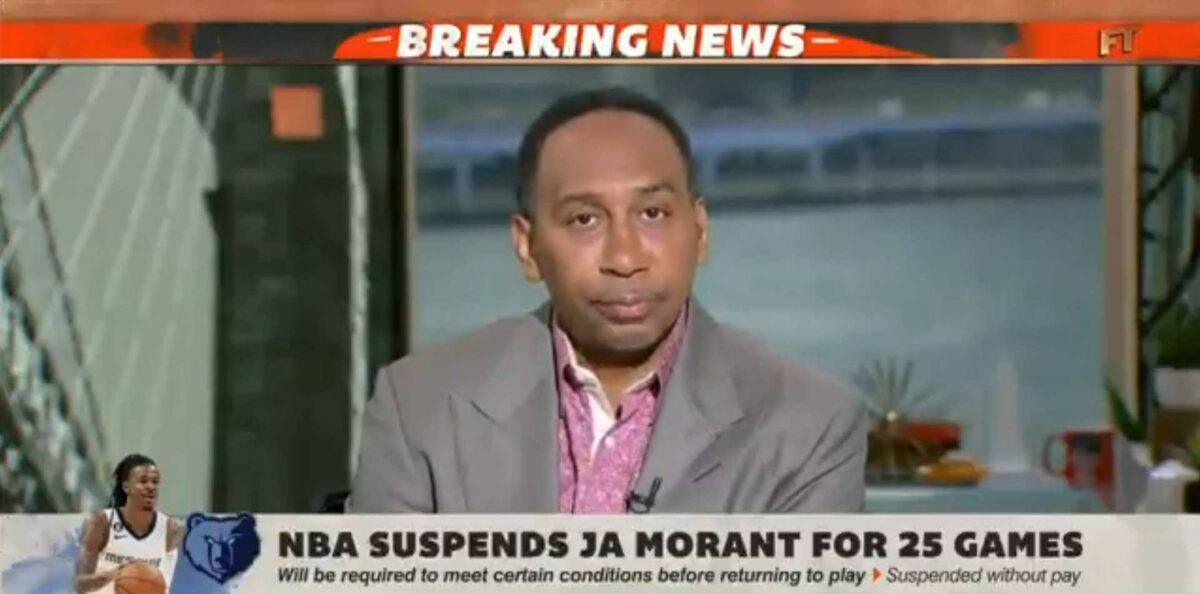Stephen A. Smith had the most meme-worthy reaction to Ja Morant suspension: ‘Nobody believes you, bro’