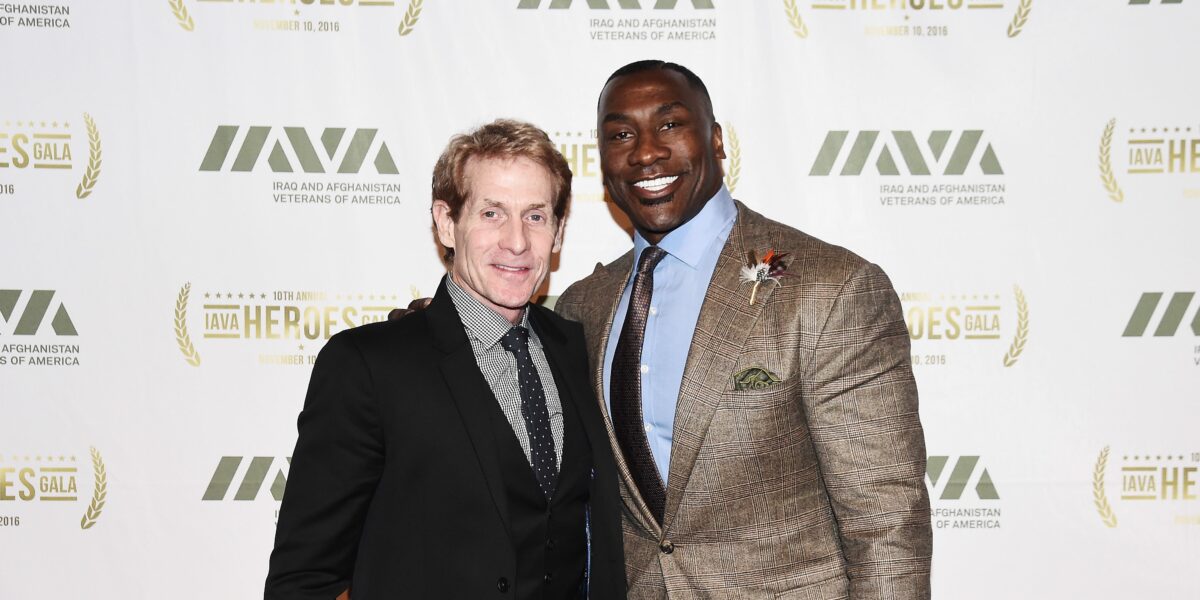 Shannon Sharpe delivered an emotional message to Skip Bayless in his final day on Undisputed