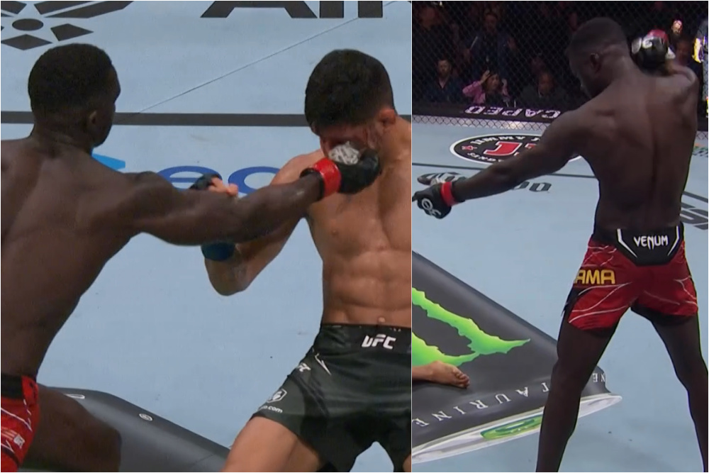 UFC on ABC 5 video: David Onama brutally KOs Gabriel Santos, copies Israel Adesanya’s celebration