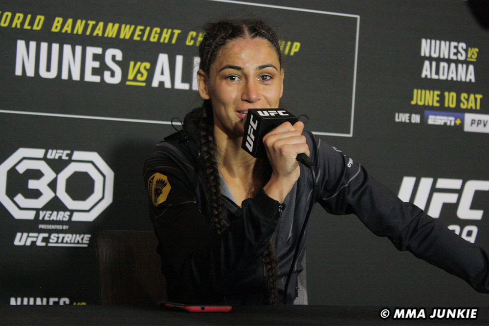 UFC 289 winner Diana Belbita sick of grappling-heavy opponents: ‘Stop hugging and let’s fight’
