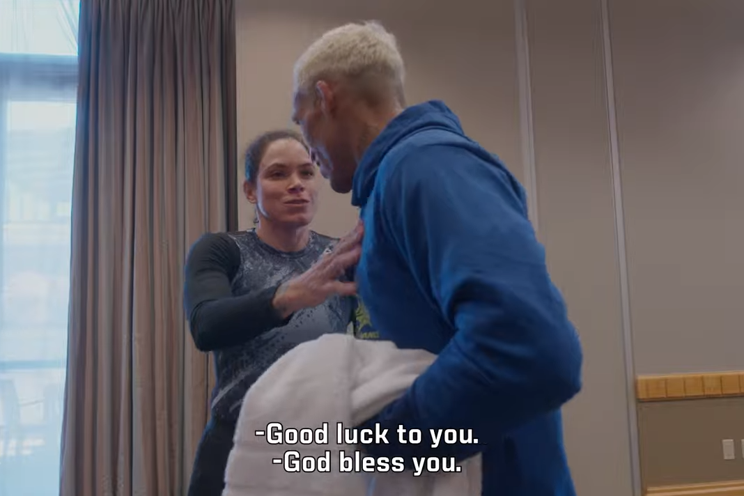 UFC 289 ‘Embedded,’ No. 4: Amanda Nunes, Charles Oliveira greet each other