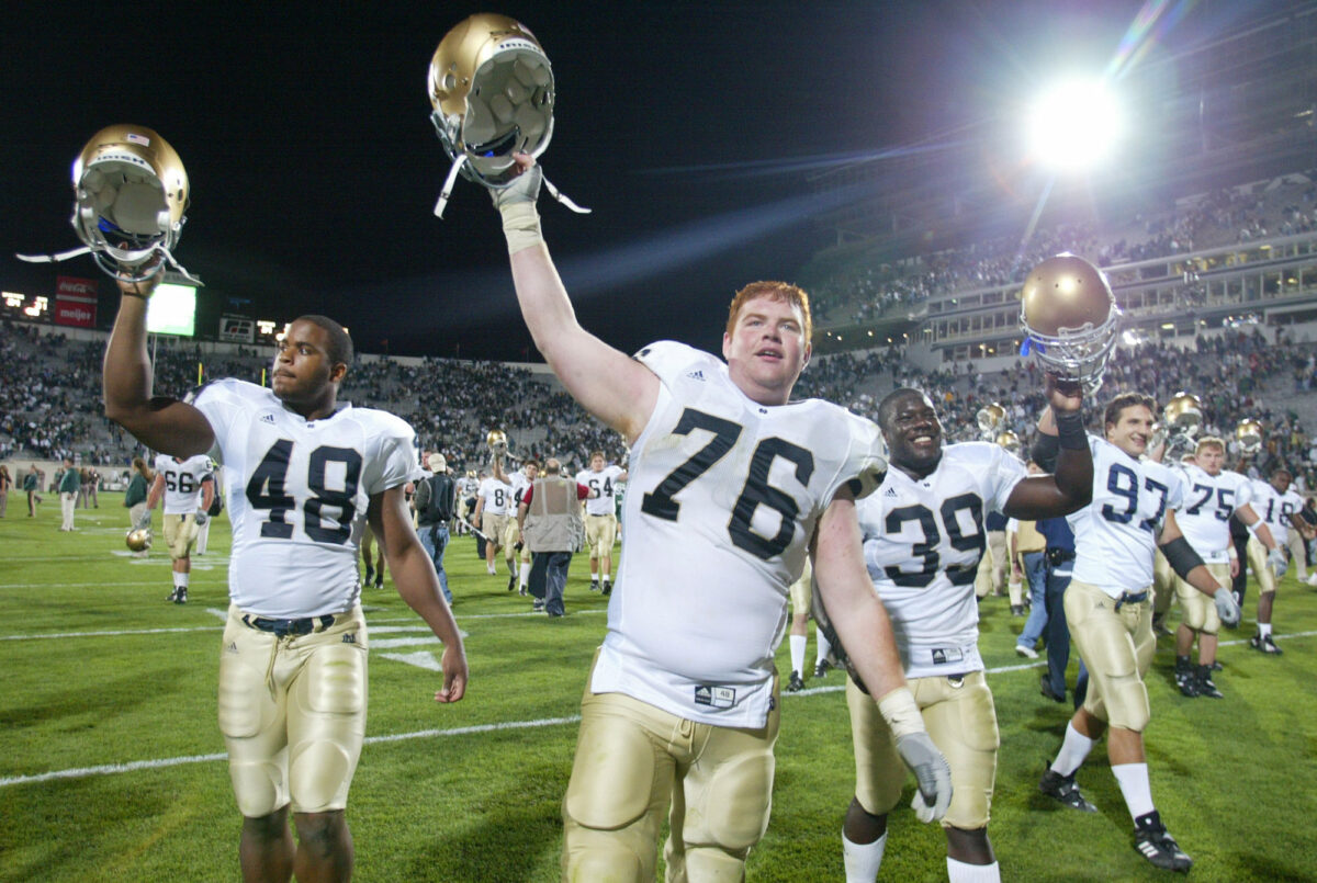 Watch: 2004 highlights of Notre Dame win at Michigan State