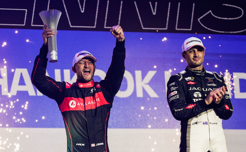 Andretti’s Dennis clinches Formula E crown as Evans wins in London