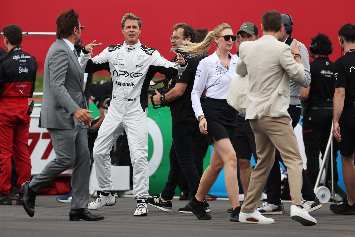 Brad Pitt rocks firesuit as he preps for movie role as F1 driver