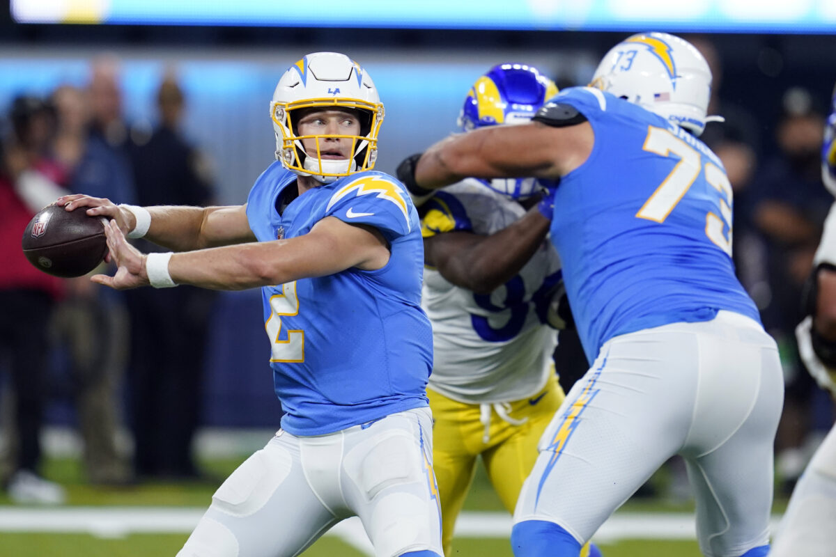 Where Chargers’ Easton Stick ranks among all backup quarterbacks in NFL