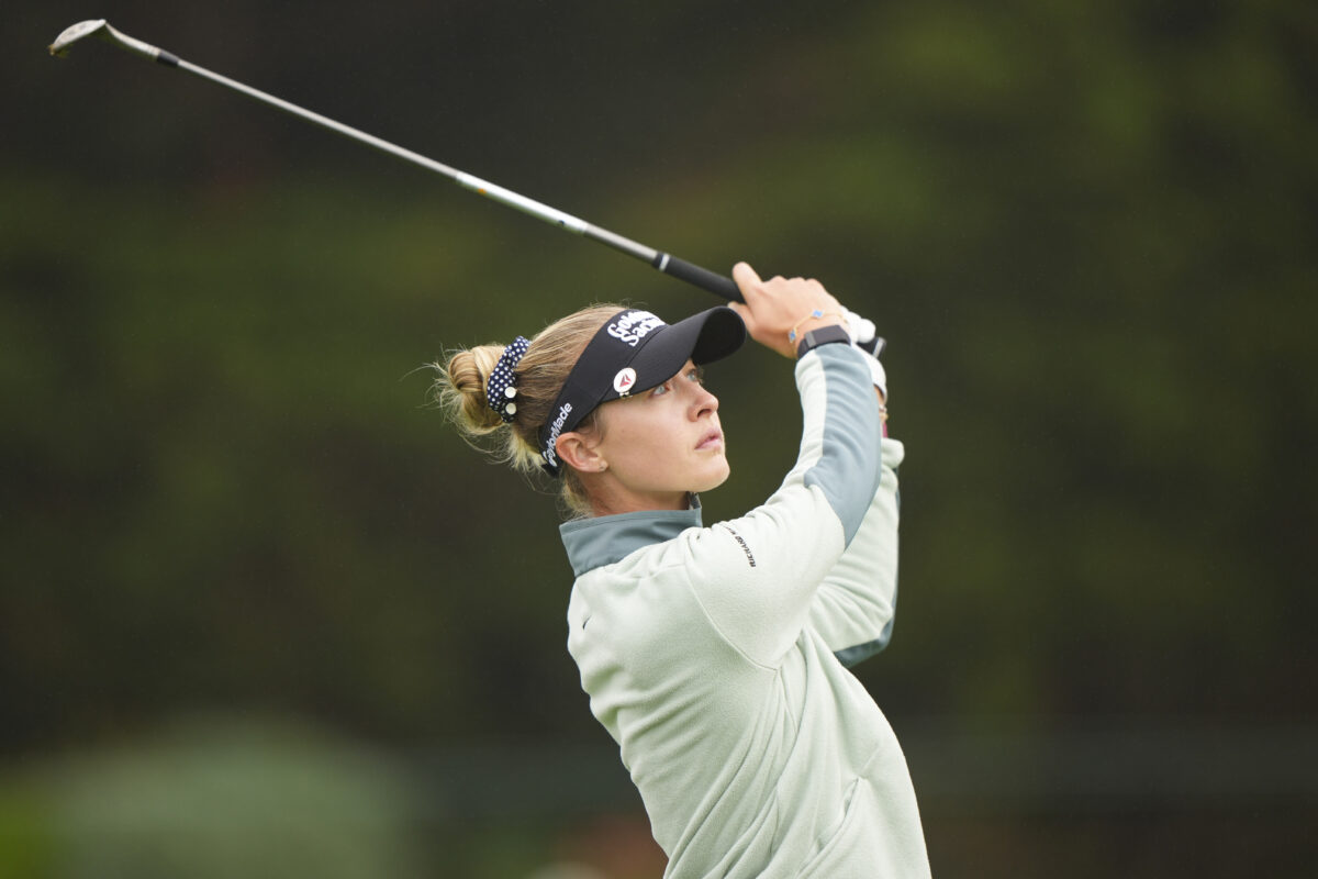 Nelly Korda nearly aced the iconic seventh hole at Pebble Beach her first time playing it