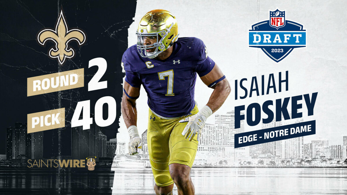 New Orleans Saints sign Isaiah Foskey to his 4-year rookie contract