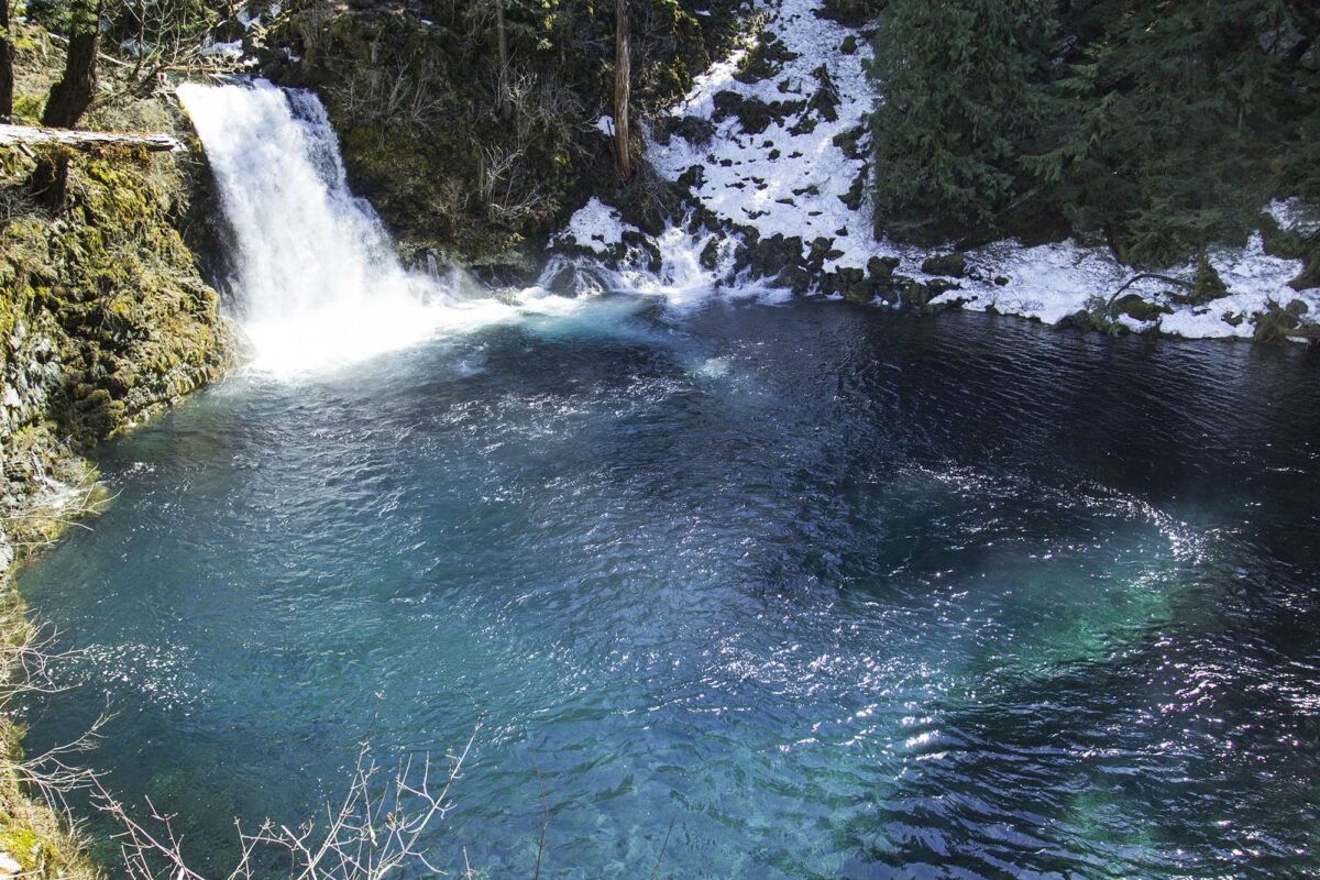 Trek into the forests of Oregon to experience these shimmering waters