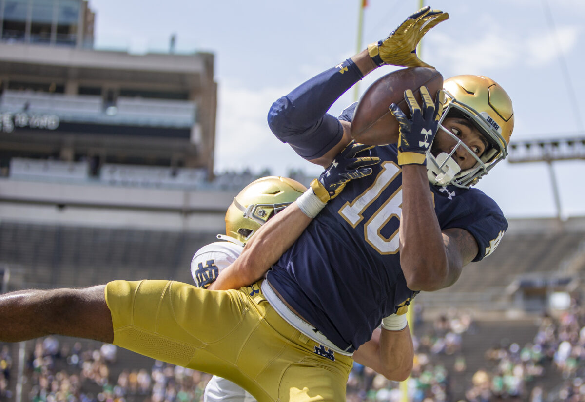 ChatGPT ranks top 10 receivers in Notre Dame history