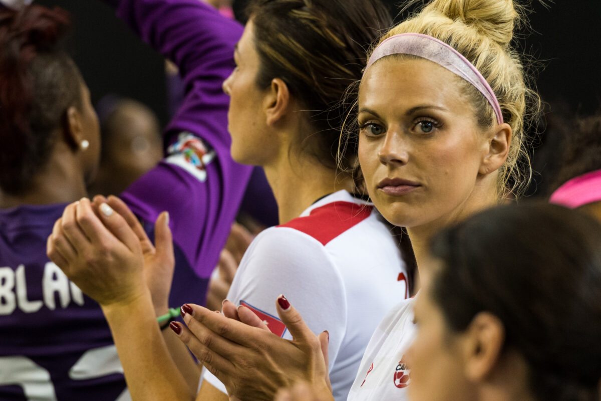 Canadian soccer star Lauren Sesselmann in images