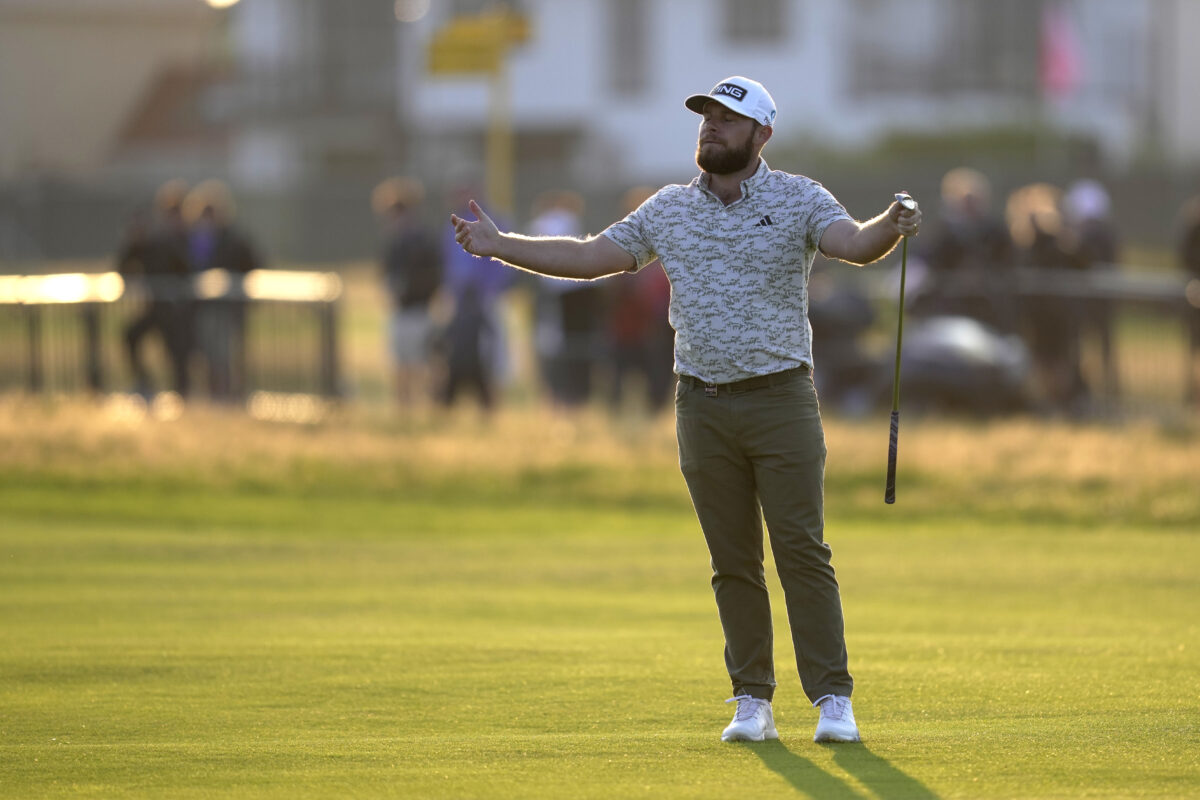 Tyrrell Hatton had the most sarcastic reaction with his putter after carding a 9 on his final hole at The Open