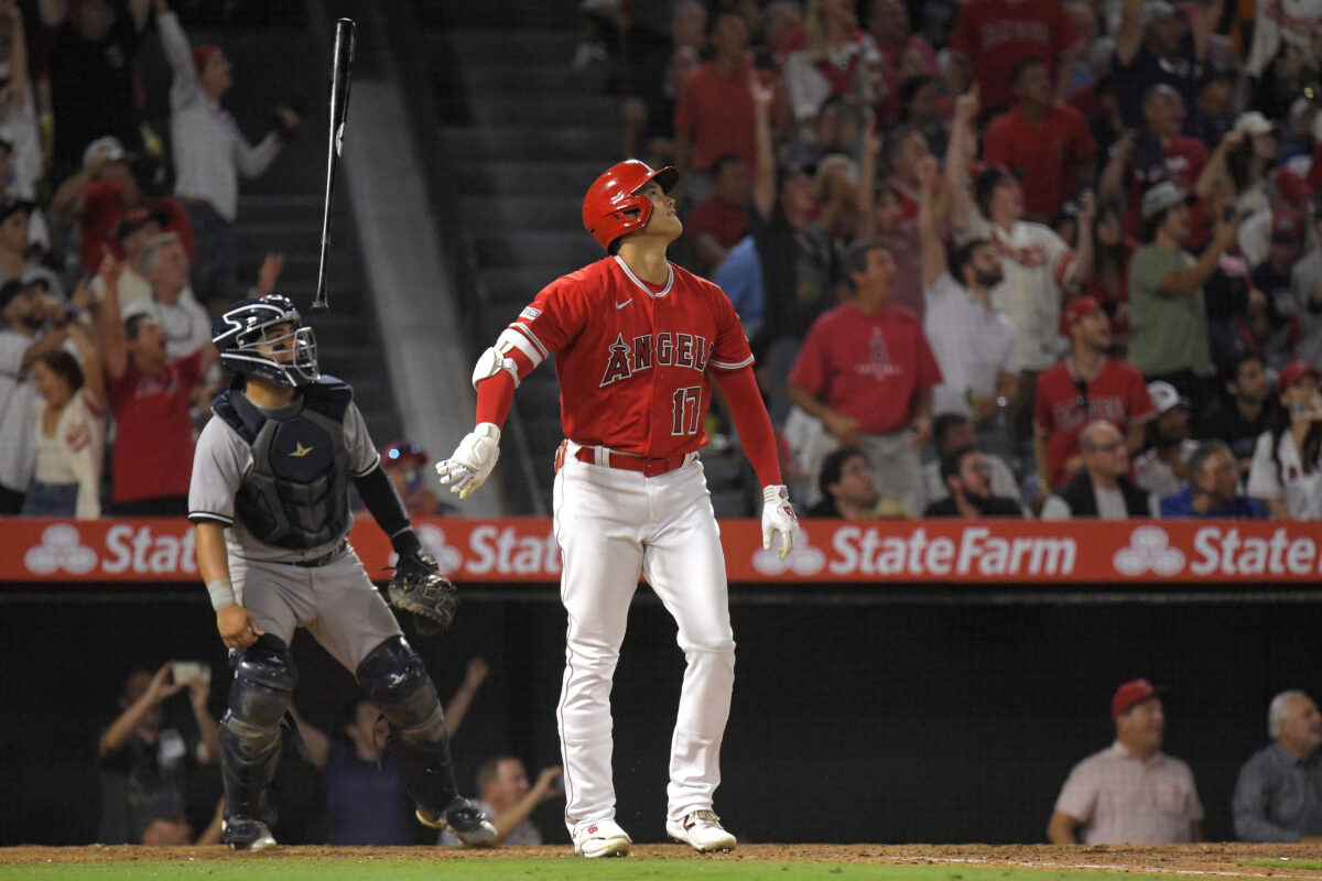 Shohei Ohtani delivered an ice-cold bat flip after hitting a game-tying homer