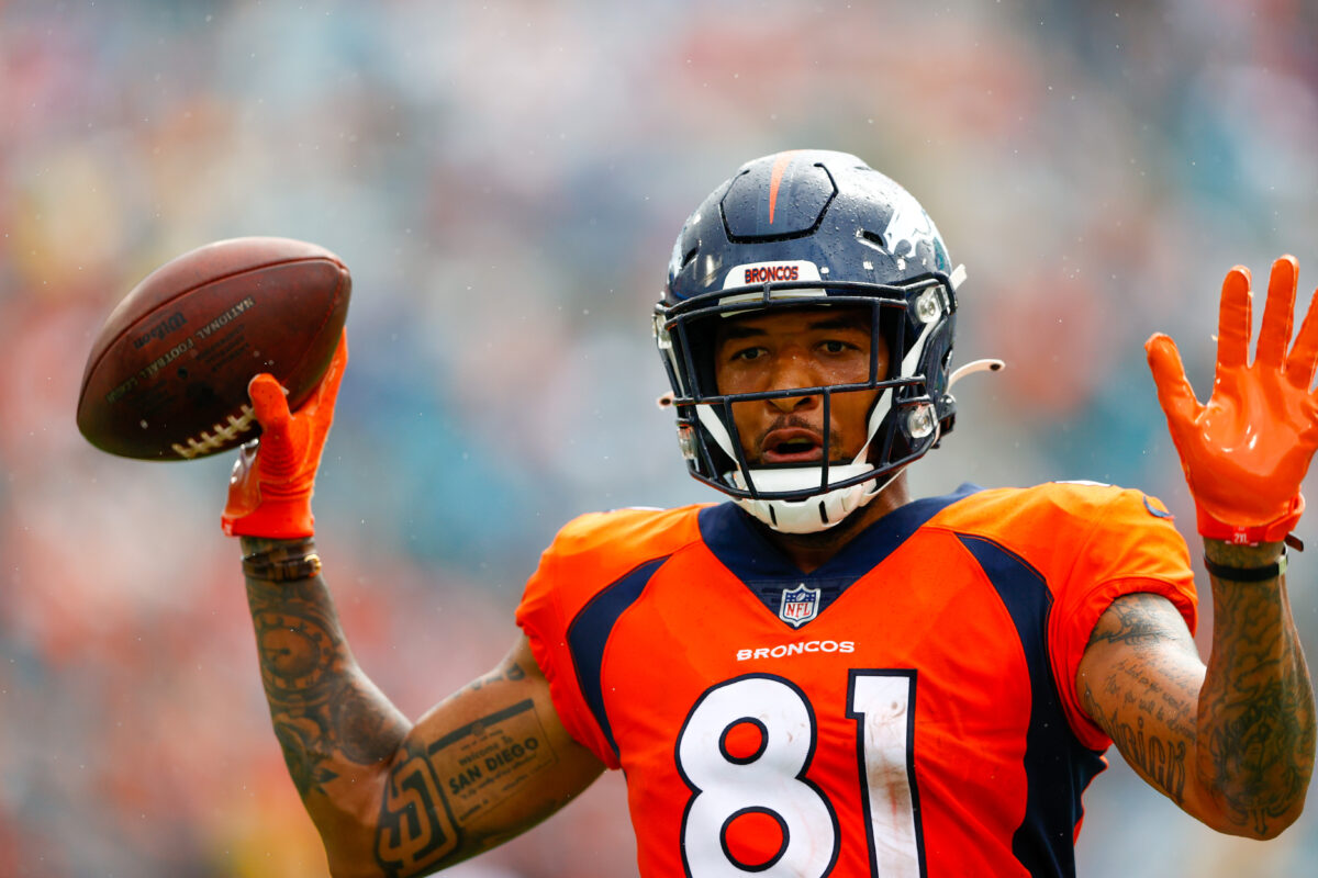 Broncos WR Tim Patrick believed to have suffered season-ending torn Achilles