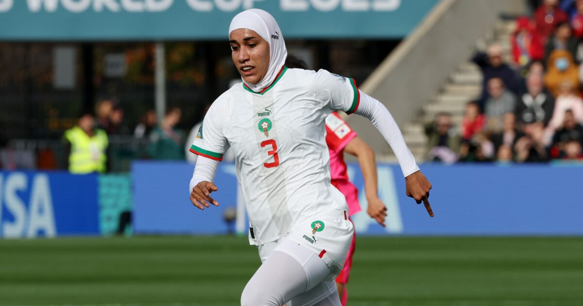 Morocco’s Benzina becomes first player to wear hijab at World Cup