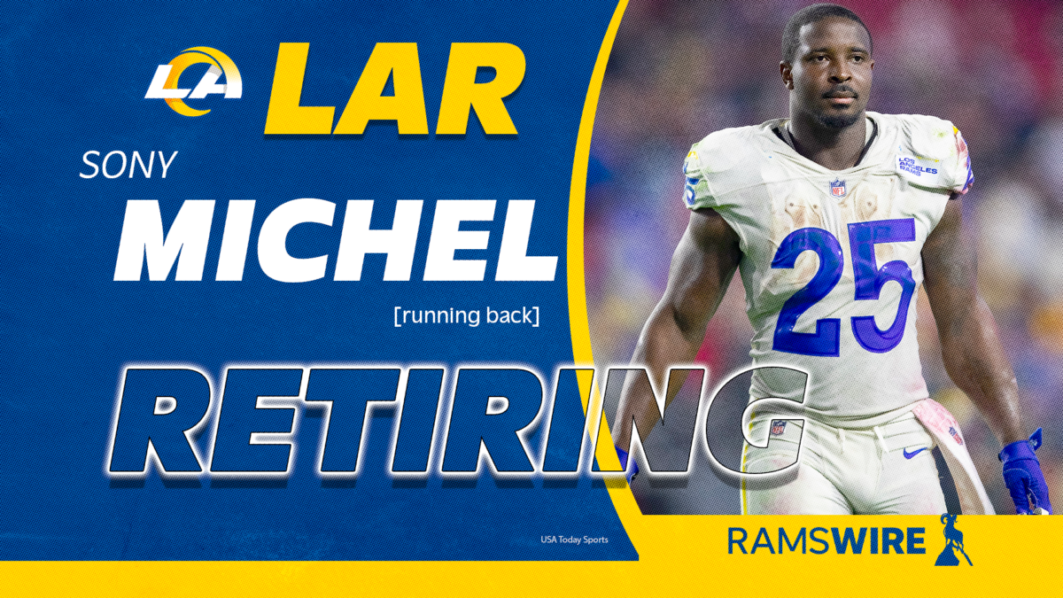 Rams RB Sony Michel decides to retire from NFL after 5 seasons