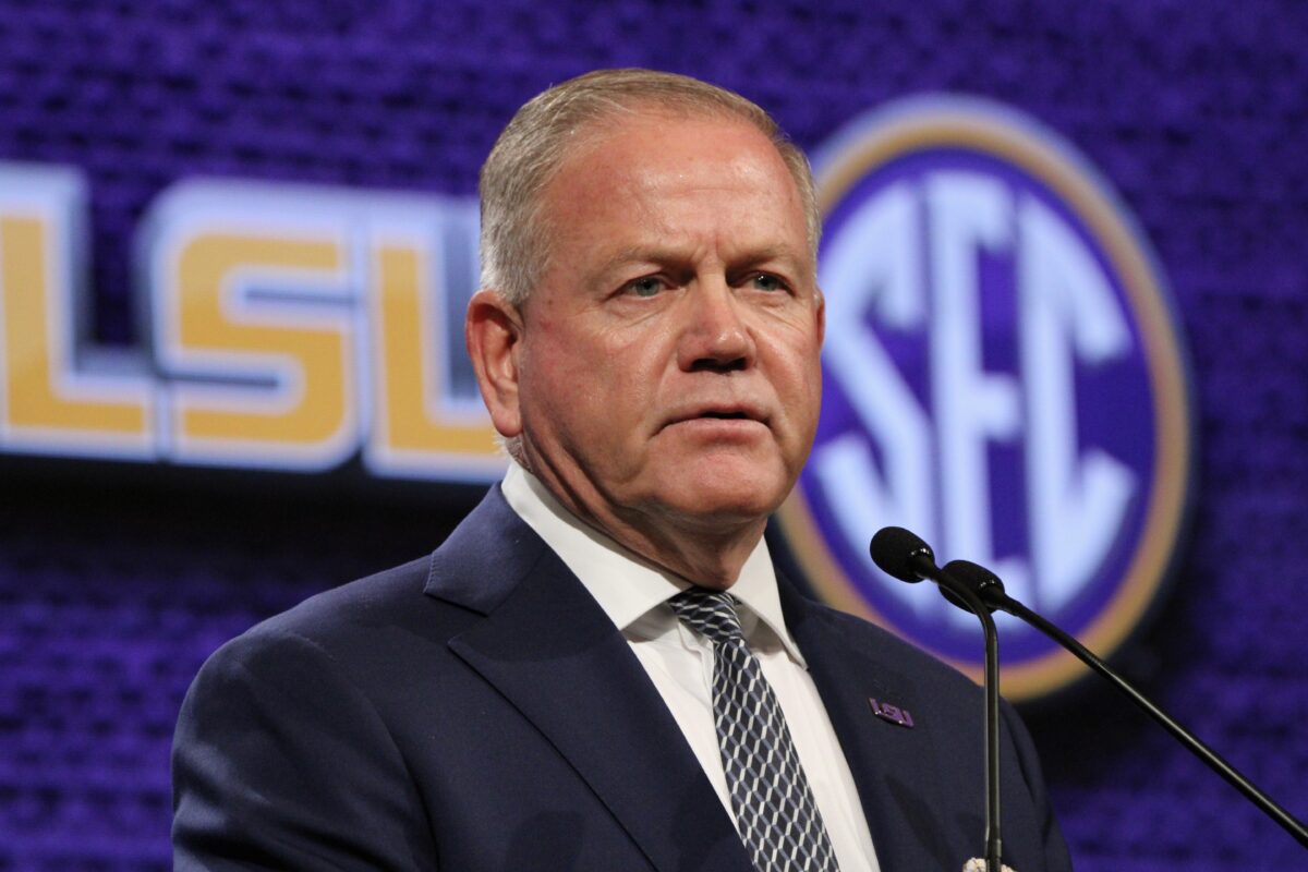 SEC media days: Brian Kelly discusses ‘intriguing opportunities’ with AI in college football