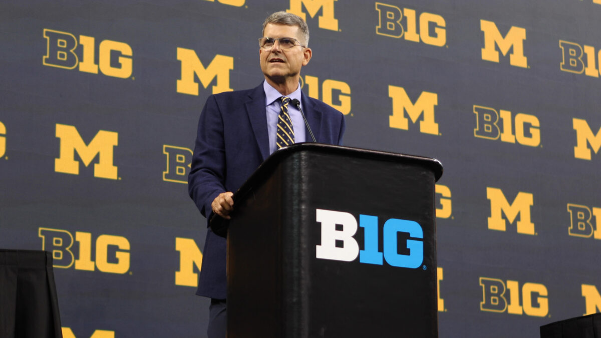 Everything Jim Harbaugh said at his Big Ten media days press conference