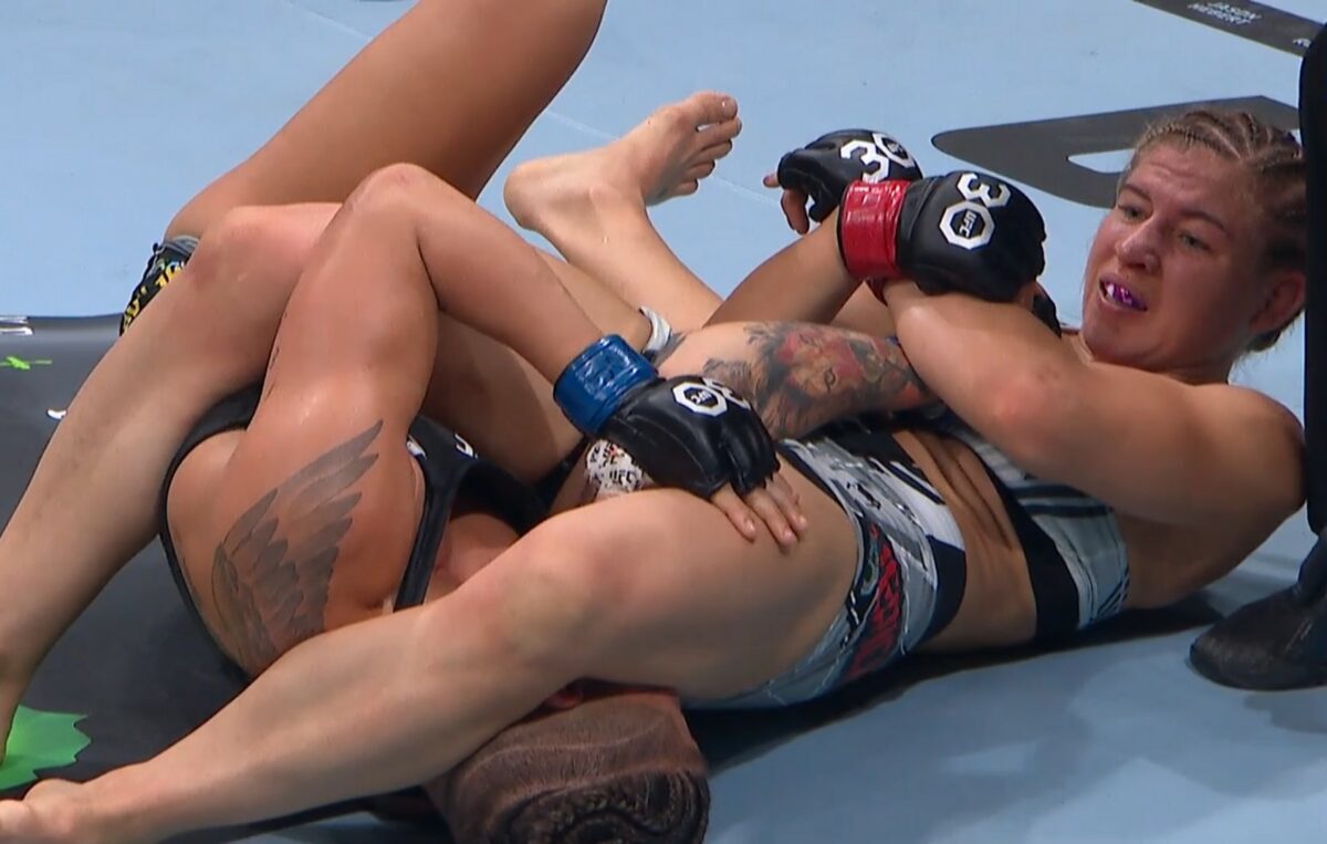 UFC 291 video: Miranda Maverick scores wicked armbar on Priscila Cachoeira