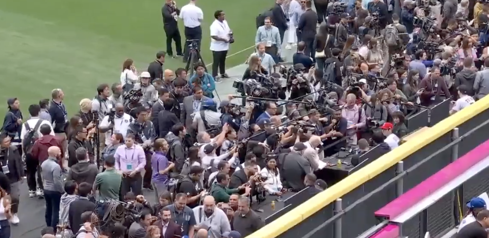 Shohei Ohtani drew a ridiculous crowd for media day ahead of the 2023 MLB All-Star Game