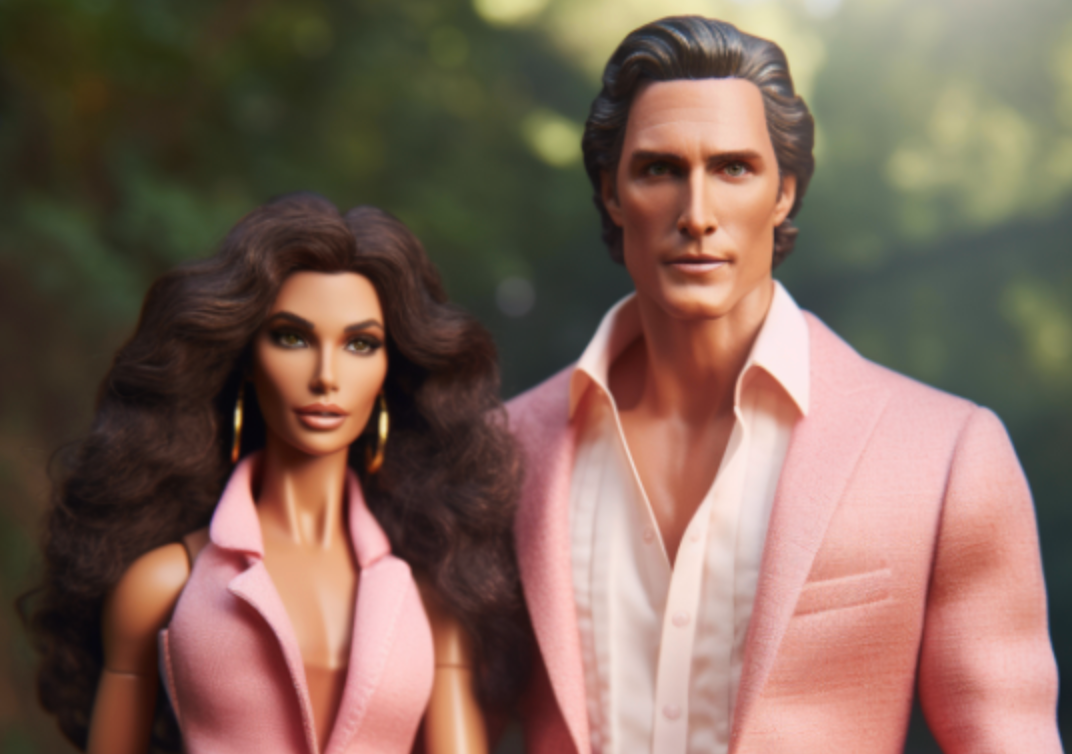 Celebrity couples reimagined as Mattel’s Barbie and Ken dolls using A.I.