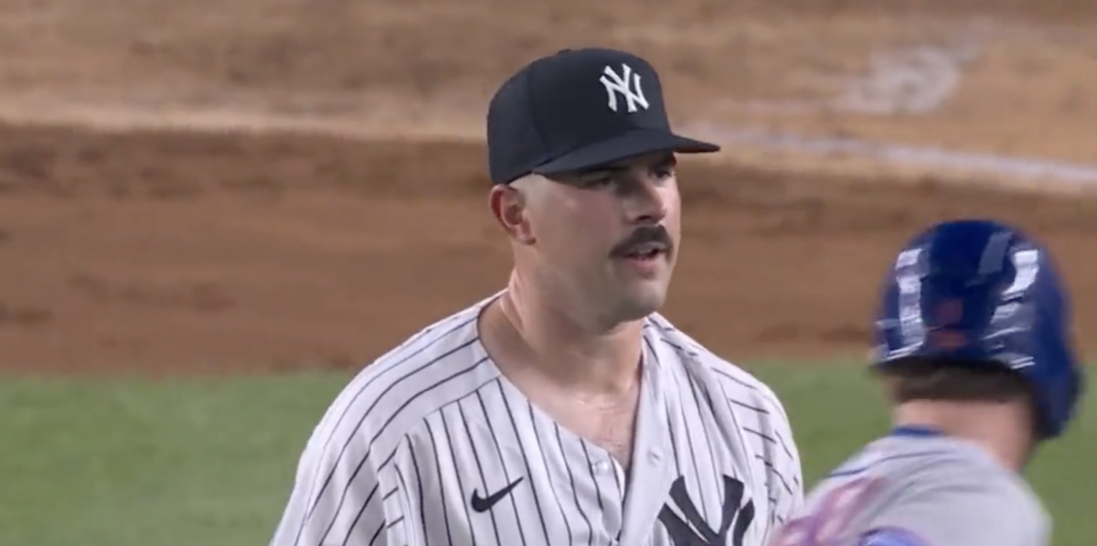 Yankees pitcher Carlos Rodon was super apologetic after hitting Jeff McNeil with a 95 mph fastball
