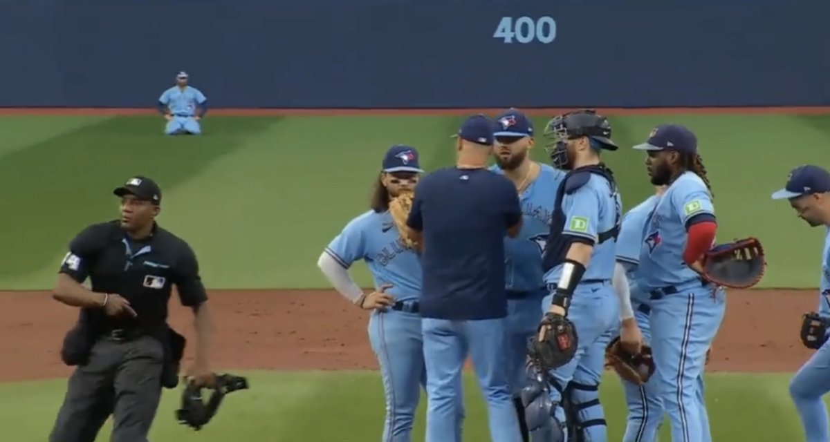 Blue Jays pitching coach was bizarrely ejected by umpire without even looking at him