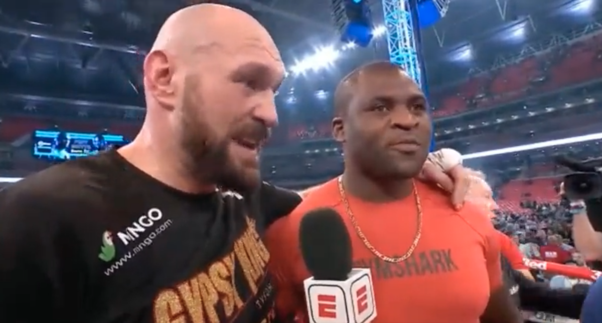 Video: Francis Ngannou vs. Tyson Fury announcement reaction