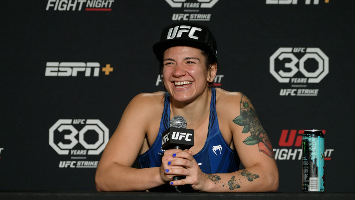 Takedown record holder Ailin Perez talks twerking and rematches after UFC on ESPN 49