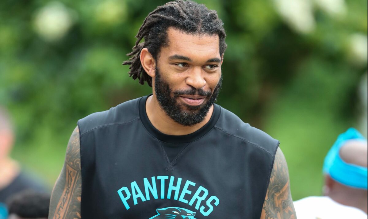 WATCH: Julius Peppers gets his Panthers Hall of Honor call from David Tepper