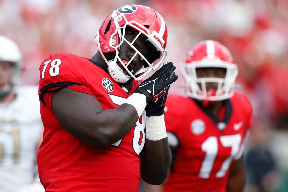 Georgia’s Nazir Stackhouse rated as top DT prospect in 2024 NFL draft