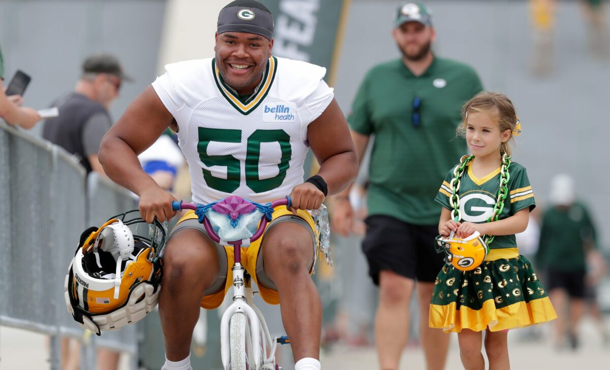 Zach Tom opens training camp as Packers starting right tackle