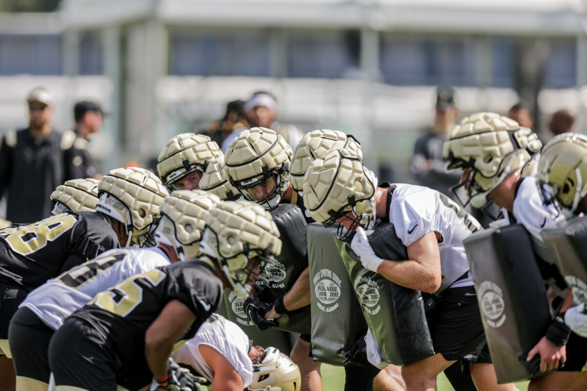 Saints report perfect attendance at first training camp practice