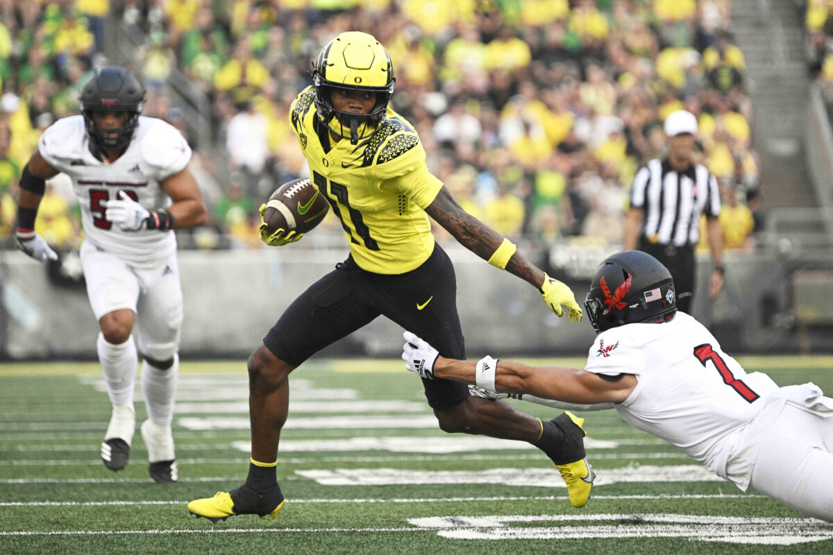 NFL scouts will be looking at Oregon WR Troy Franklin closely in 2023