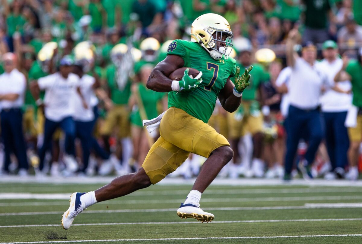 Watch: Notre Dame unveils green jerseys ‘Jerry McGuire’ style