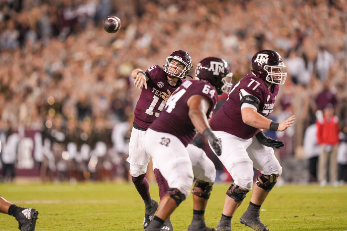 Texas A&M QB Conner Weigman ranked as a Top 5 returning quarterback in the SEC for 2023