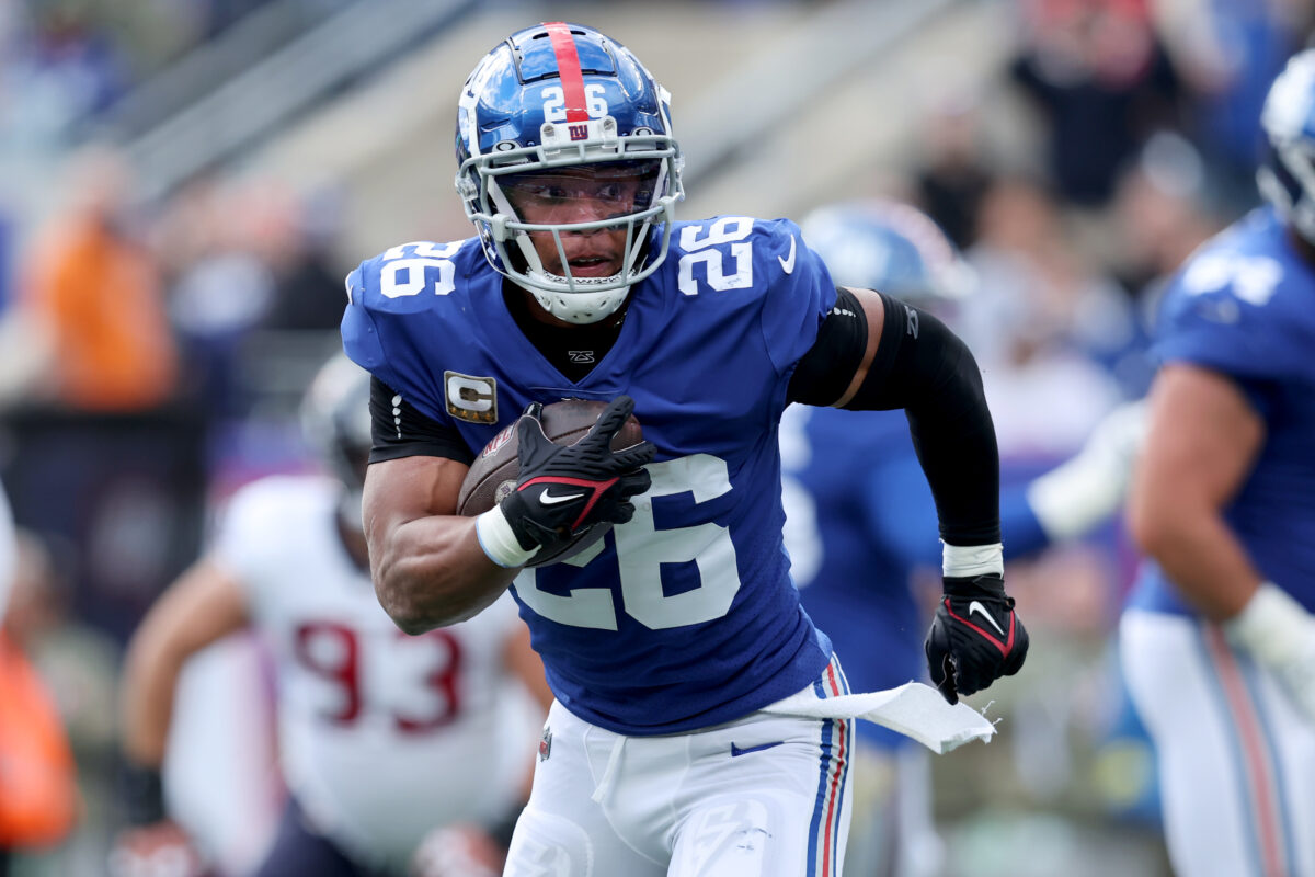 Giants RB Saquon Barkley gives Lions praise from last season’s matchup