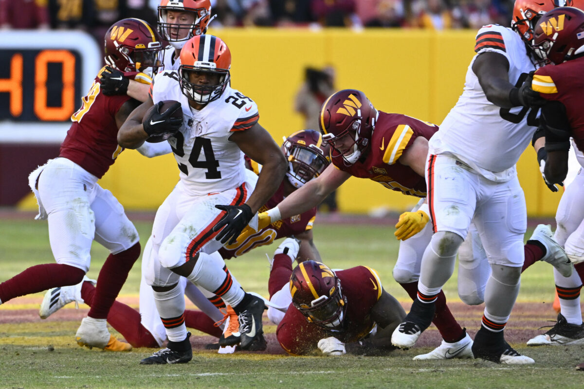 RBs coach Stump Mitchell believes Nick Chubb could have career year