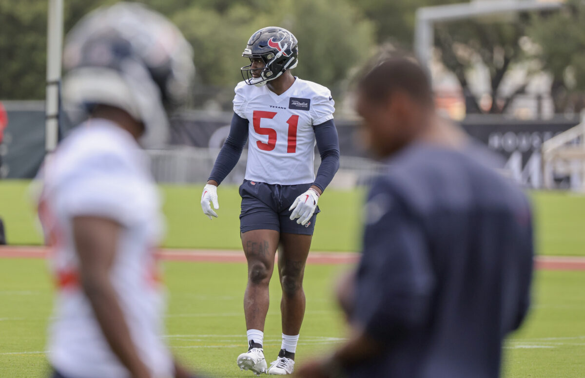 Houston Texans DE Will Anderson Jr. taking training camp by storm