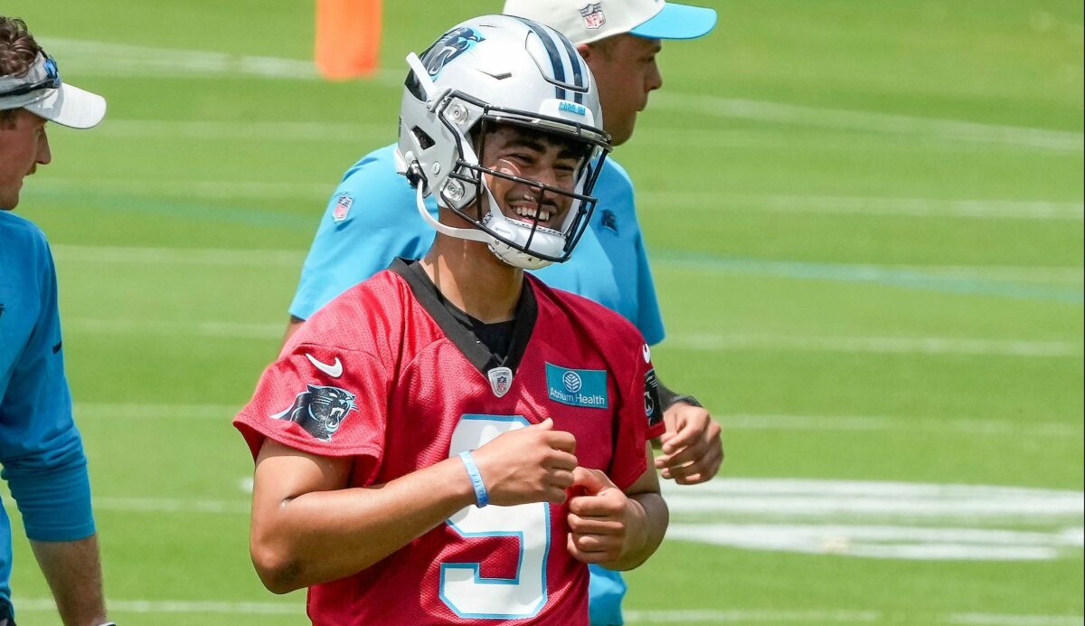 Fans react to Bryce Young reaching his rookie contract with the Panthers