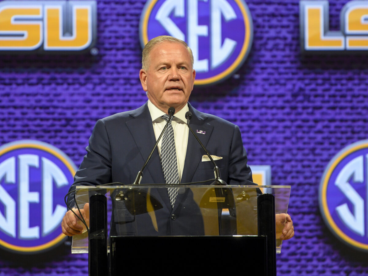 Brian Kelly, LSU players offer thoughts on Alabama during 2023 SEC media days