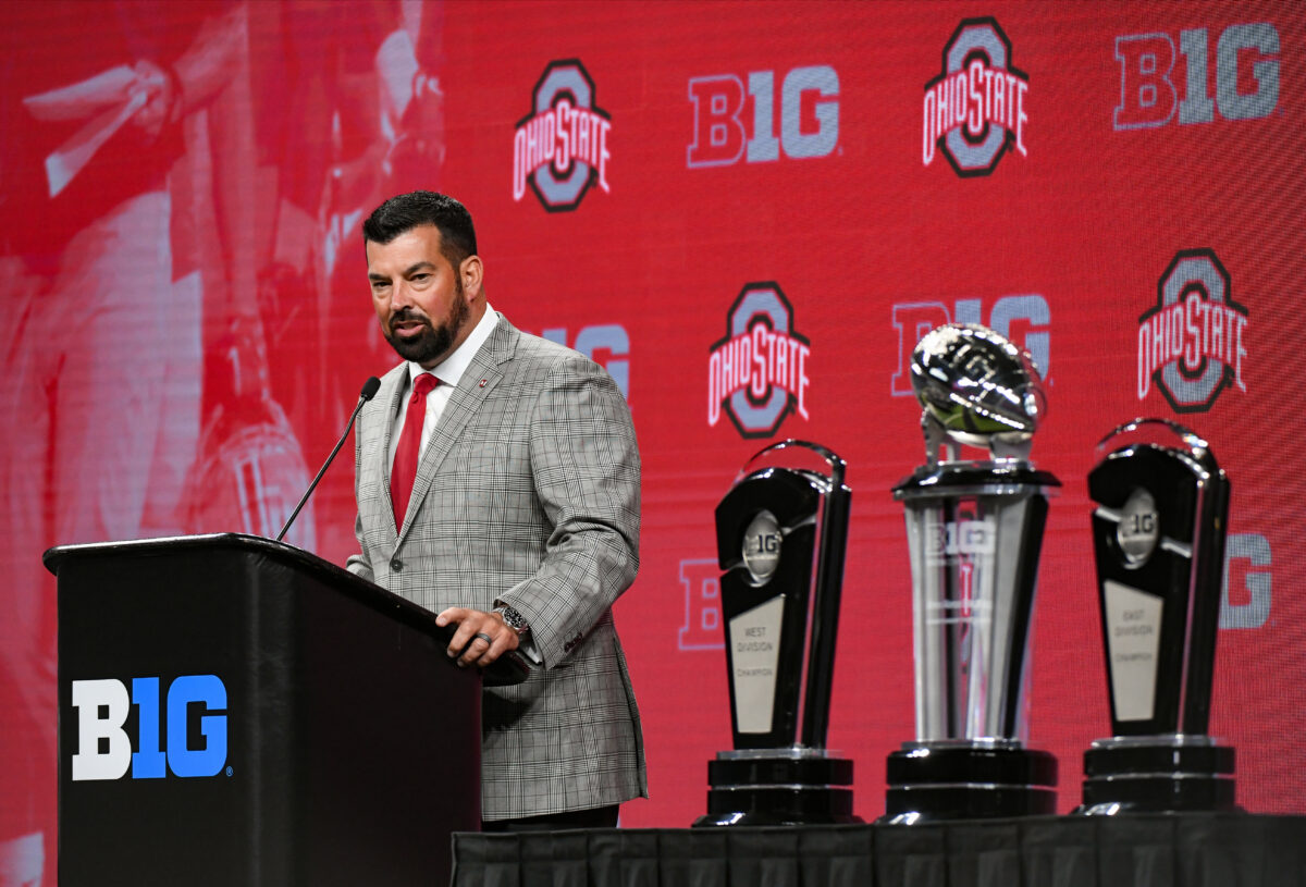 Photos of Ryan Day and Ohio State players at Big Ten media days