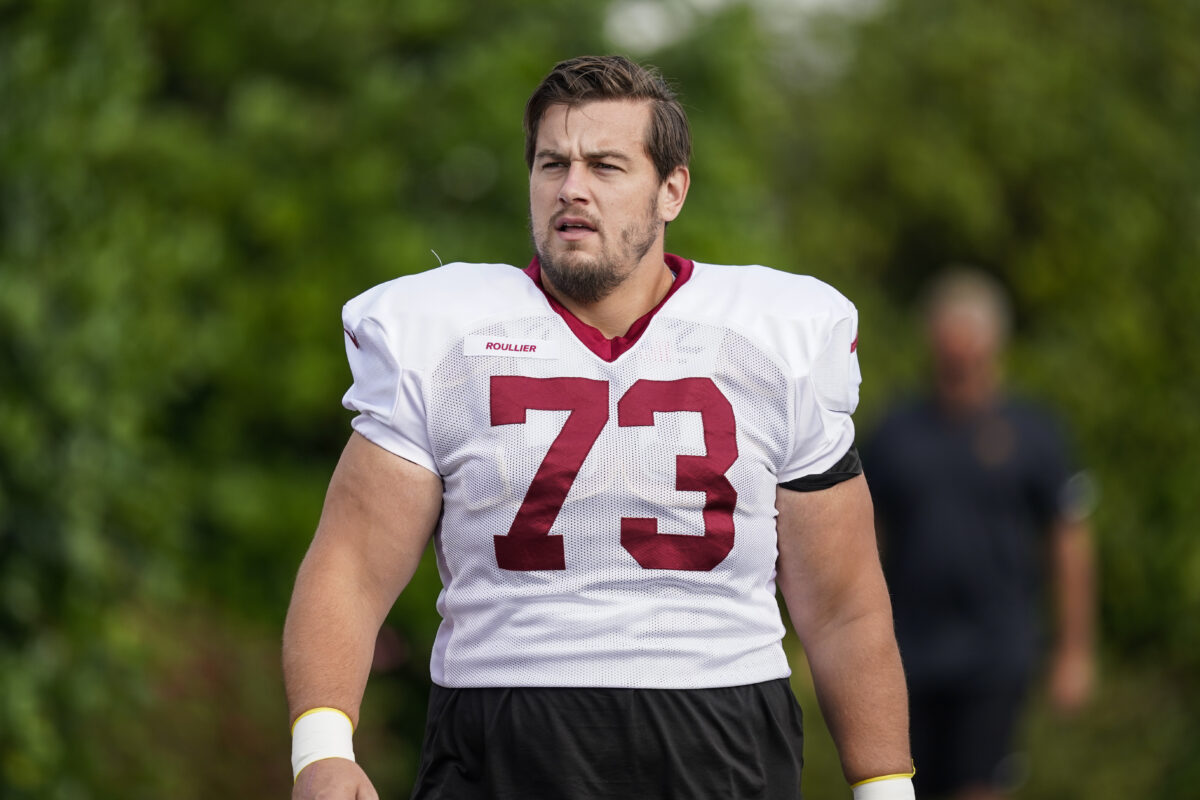 Former Commanders center Chase Roullier announces his retirement