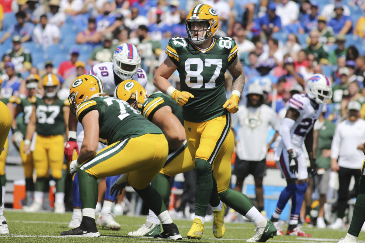Former Packers TE Jace Sternberger signing with Bills