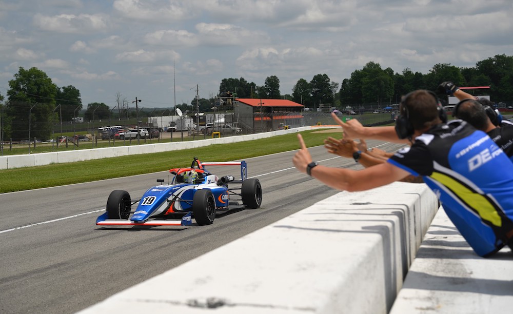 Giaffone heads DEForce 1-2 in USF Juniors at Mid-Ohio
