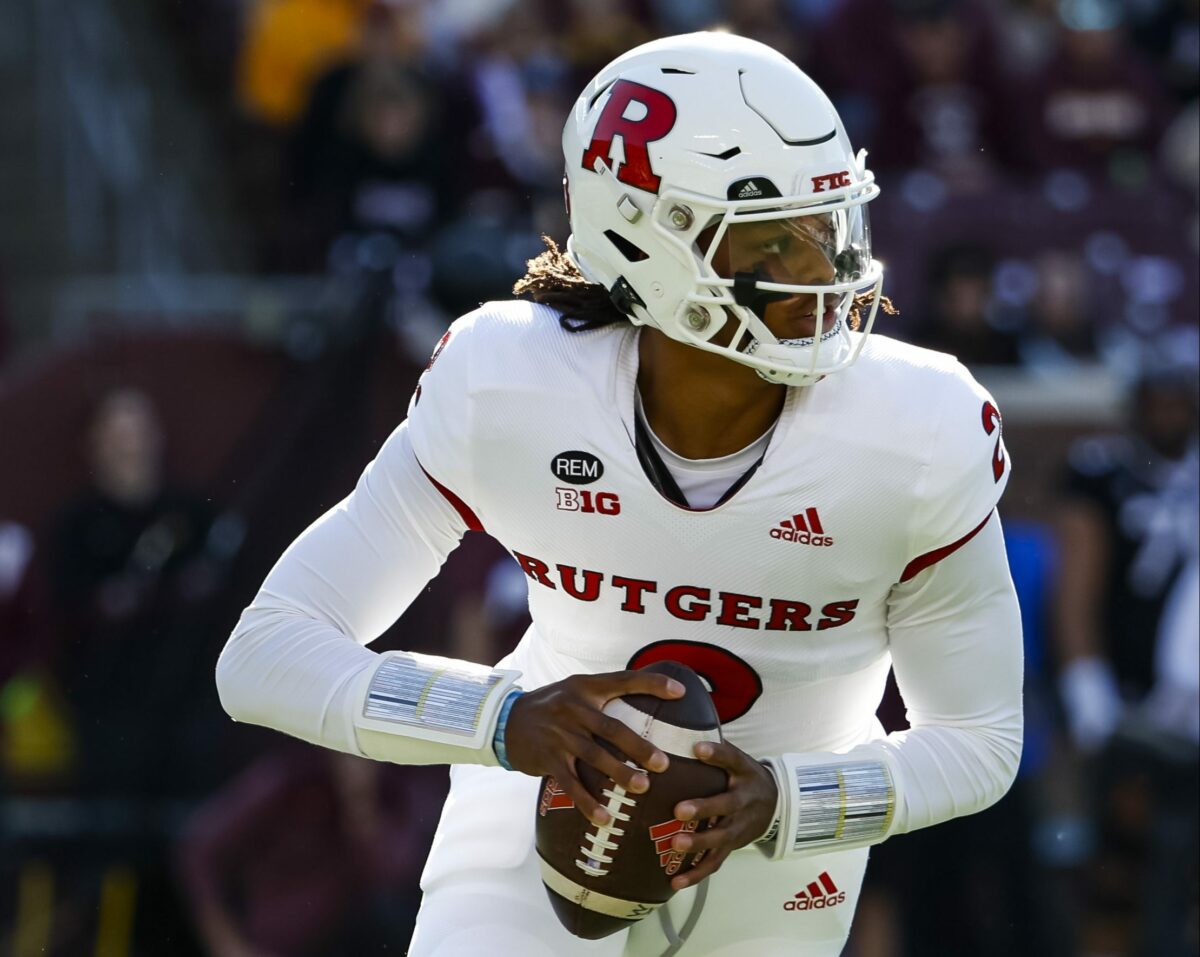 Mike Teel reacts to Gavin Wimsatt being named the Rutgers football starting quarterback