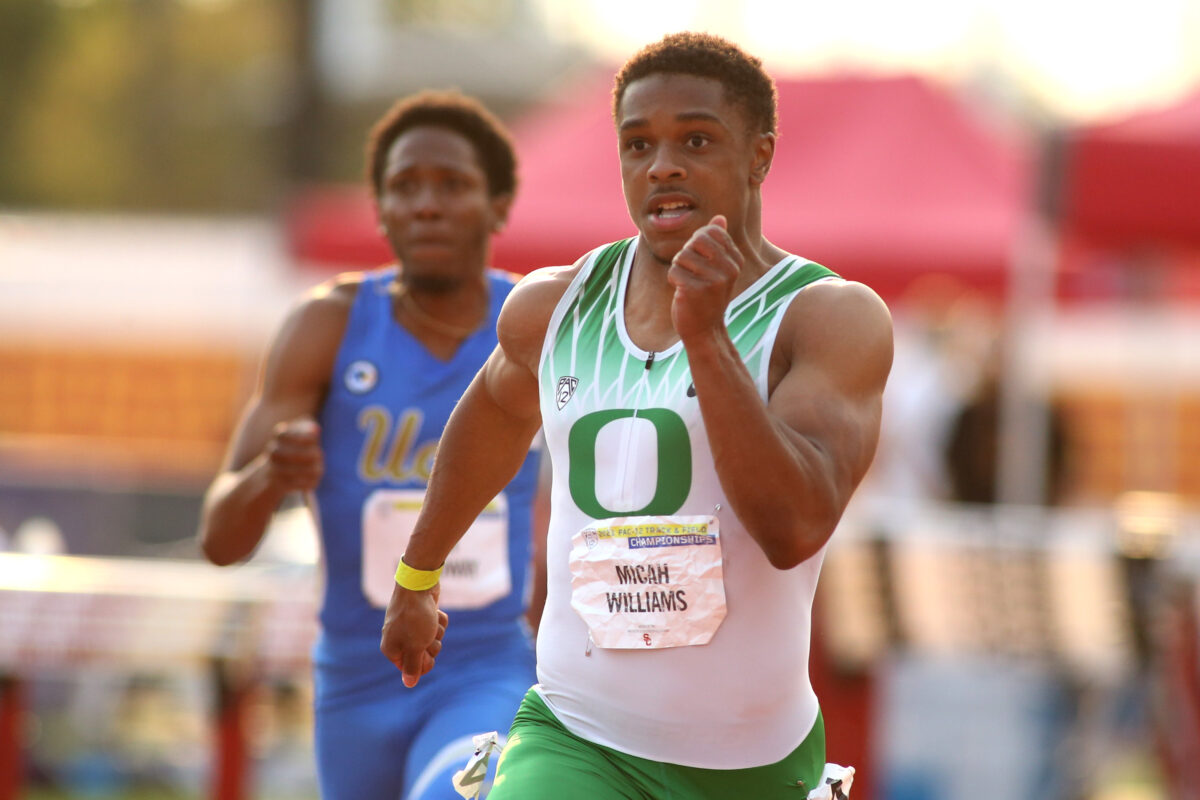 Oregon track star Micah Williams joins football team as receiver