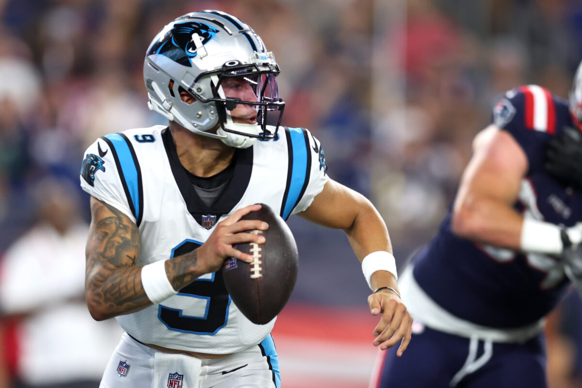 The Patriots just embarrassed the Panthers for their 2022 draft-day trade to take Matt Corral