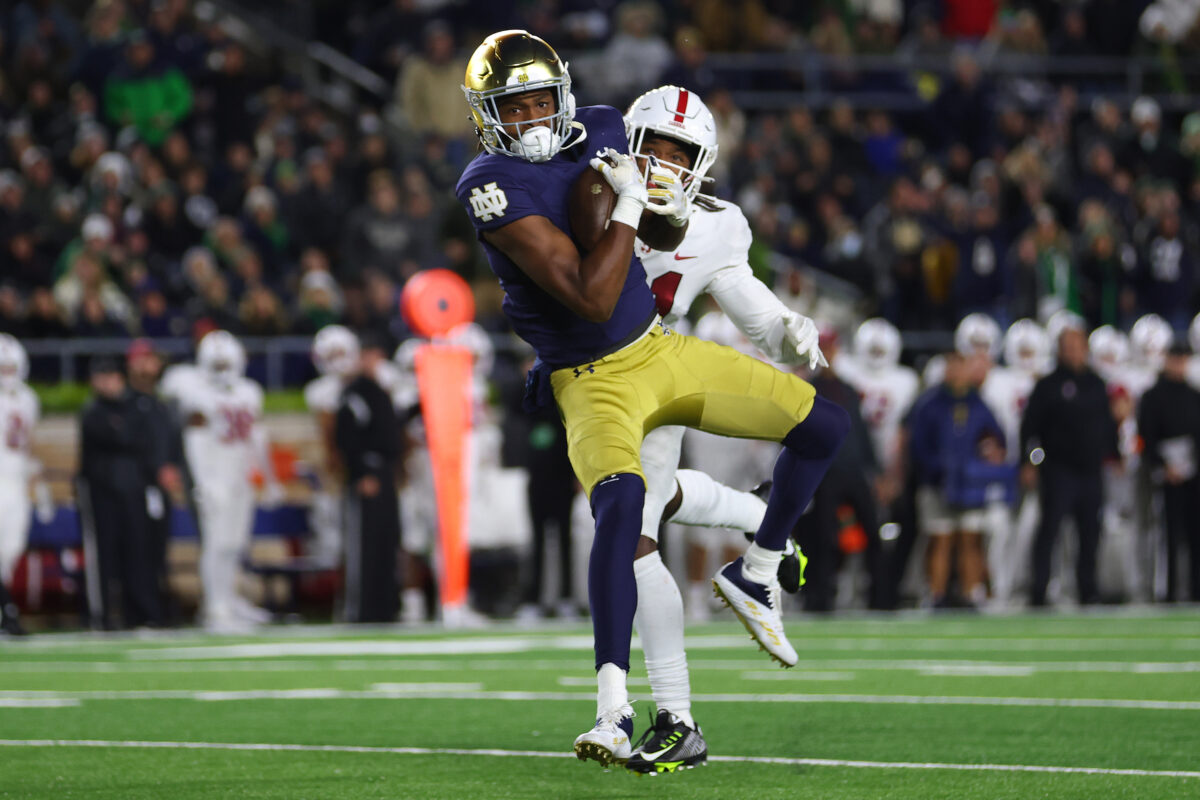 Notre Dame football: Watch Morrison and Merriweather battle in camp