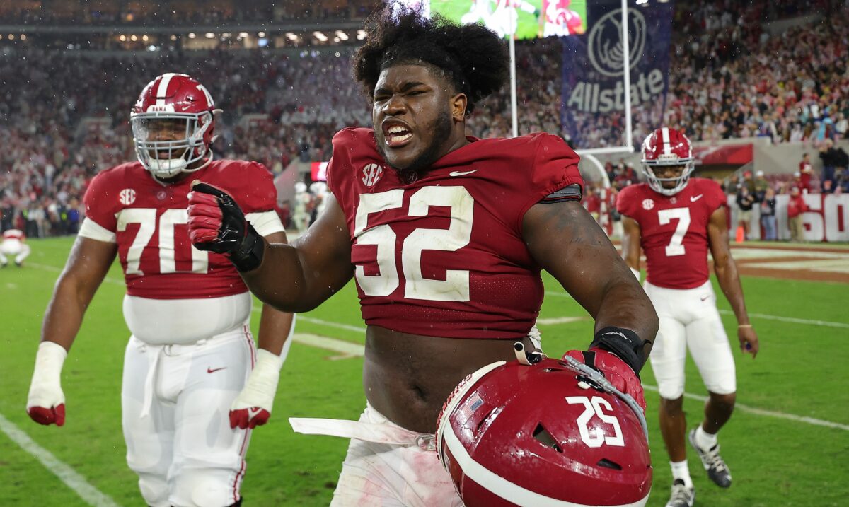 Tyler Booker’s move back to left guard explained by Nick Saban