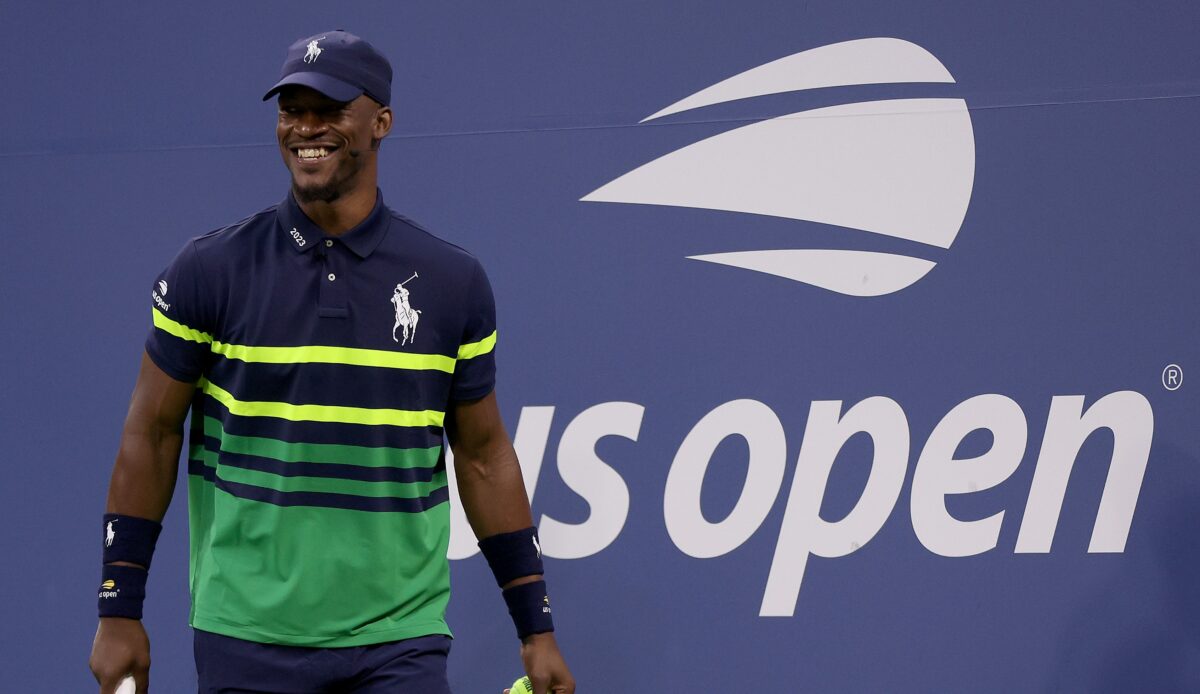 A mic’d up Jimmy Butler hilariously won a point off No. 1 tennis star Carlos Alcaraz at the US Open